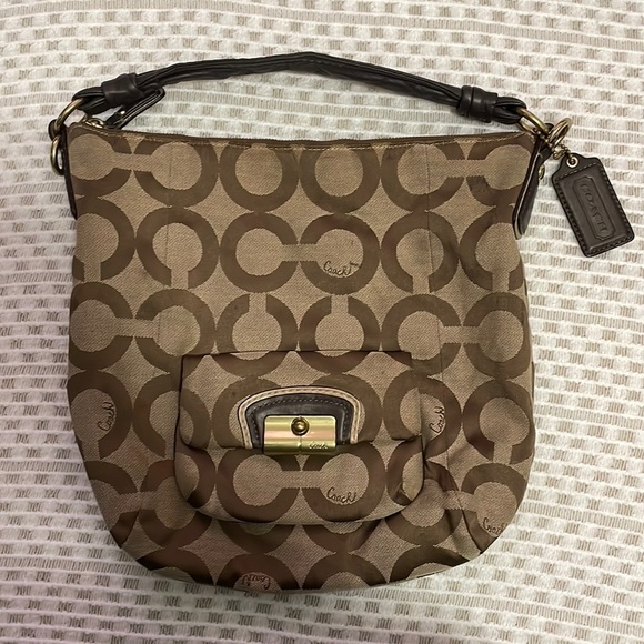 Coach Handbags - Coach Hobo Kristin Monogrammed Bag